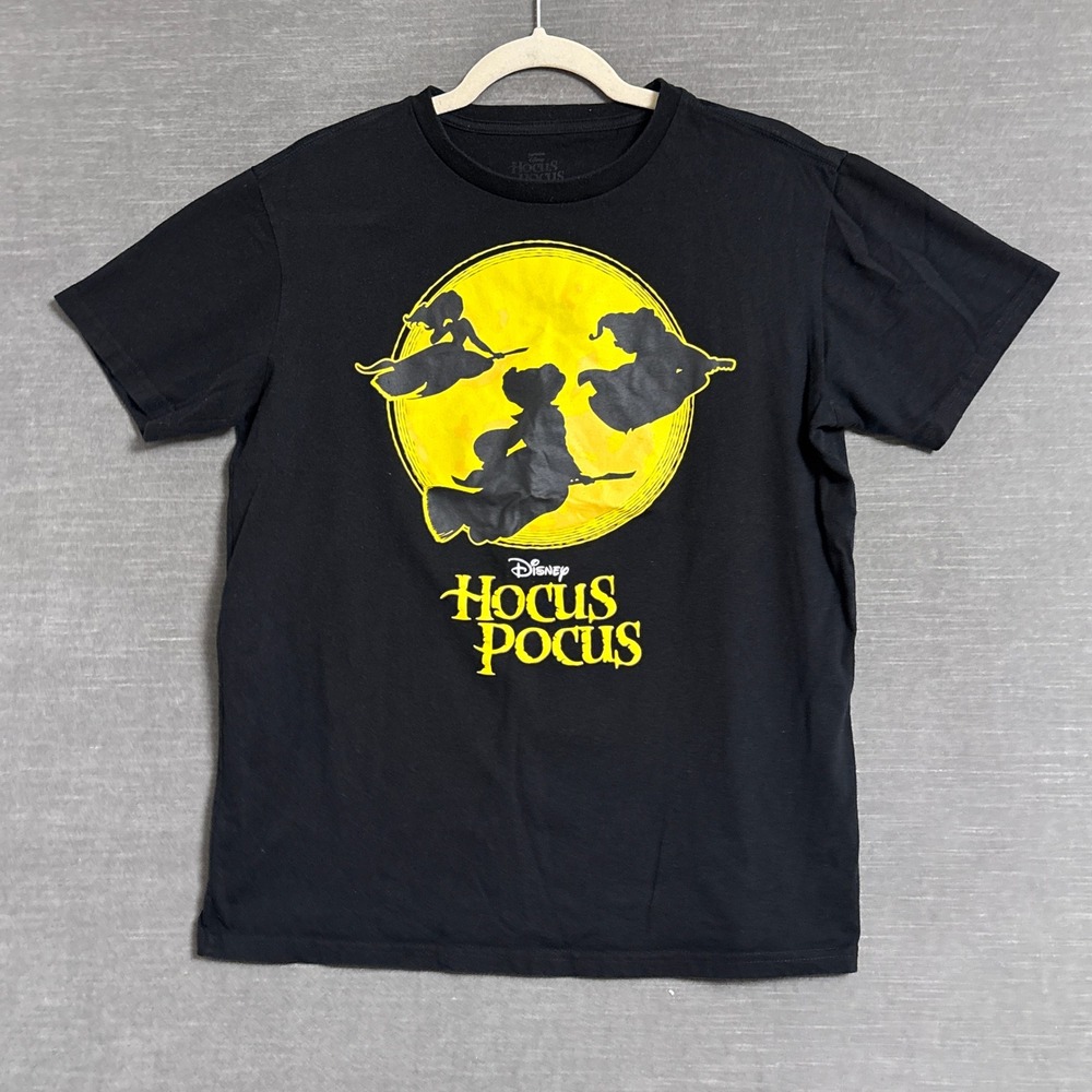 Disney Hocus Pocus T Shirt M Black Cotton Sanderson Sisters Halloween Witches